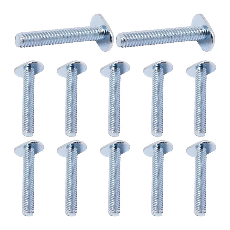 BUXIMN 22pcs 1/4"-20 T Track Bolts for T Track, 1-1/2" Length Universal T-Slot Bolts, T-Thread Bolt for Woodworking - Image 1